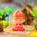 Resin mini little monk figurine, cute cartoon car dashboard ornament, desktop meditation decor - B21 Tangseng
