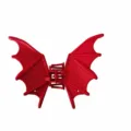 Pinza para el pelo de ala de murciélago roja gótica punk accesorio para mujer fiesta - Pinza Murciélago Rojo Mate