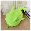 Neon green shark backpack mesh cute monster school bag casual daypack for kids style - Green