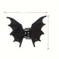 Schwarze Fledermausflügel Haarklammer Gothic Halloween Haaraccessoire für Damen Stil - Fledermaus / Mattschwarz