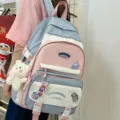 Casual glyko styl scholiko sakidio platis gia gynaikes megali choritikotita me arkoudaki. - S / Backpack / Me 4 Simata 1 Arkouda / Μπλε