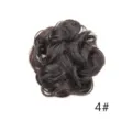 Chignon riccio sintetico opaco, vista di dettaglio per acconciatura capelli donna. - 4#