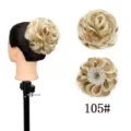 Synthetisches Haarteil Dutt Zopfklaue Locken Blond Strähnchen Haarteile Haarverlängerung - 105#