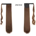 Synthetische paardenstaart haarverlenging detail met magische klittenbandsluiting. - 2M30 Stijl