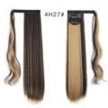 Extensión de pelo sintético de cola de caballo con velcro para pelo largo liso 4H27# - 4H27 Liso
