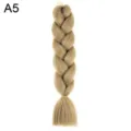Gold synthetic jumbo hair braid extension for DIY creative braiding and daily wear 1pc - A5
