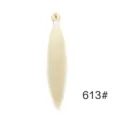Synthetic braiding hair extension 613 blonde jumbo braid low temperature fiber hair - 613# Light Blonde