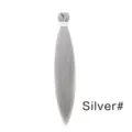 Synthetische Flecht Haarverlängerung 20 Zoll silber grau Niedertemperaturfaser für DIY Stile. - 20 Zoll / Silbergrau