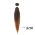 Easy braid synthetic hair extension 20 inch ombre color t1b 30 heat resistant fiber - Ombre Brown