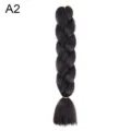 Black jumbo braid wig synthetic hair extension for DIY hair braiding and styling look - A2
