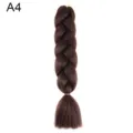 Synthetic jumbo braid hair extension dark brown wig for stylish braiding styles A4 - A4
