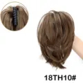 Extension per capelli corta con molletta, crocchia sintetica mossa colore 18TH10#. - Lino Meches