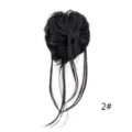 Chignon sintetico arruffato con lunghe ciocche, morbido pezzo di capelli per le donne. - 2#