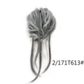 Chignon sintetico con lunghe ciocche, scrunchie voluminoso e disordinato da donna. - Colore 2/171T613#