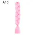 Pink Synthetic Hair Braid Extension Wig Single Braided Hairpiece Variant A16 Style - For A16