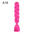 Hot pink synthetic hair braid jumbo braiding hair extension for stylish DIY hairstyles. - A18
