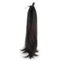 Langer dunkelbrauner synthetischer Zopf Haarteil mit Band für Damen Alltag Frisur. - 40CM / 4#