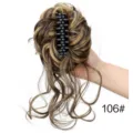 Chignon bouclé synthétique pince griffes extension de cheveux 106# Perruque courte - 106#