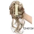 Chignon pince à griffe cheveux synthétique extension bouclée 12H613# postiche duveteux - 12H613#
