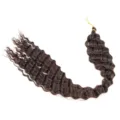 Deep Wave Synthetik Häkel Haar Bundel Dunkelbraun 30 Zoll 120 Gramm Haarteil Zubehör - 4#