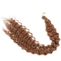 Synthetisches Deep Wave Bulk Haar Crochet Flecht Haarverlängerung Braunes Lockiges Haar - Code 30