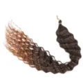 Dunkelbraune ombré synthetische Wellen Häkelhaar Verlängerungen lockiges Haar für Damen - T1B/30 Ombre Dunkelbraun