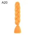 Synthetic jumbo braid hair extension colorful hairpiece for DIY braiding styles 1pcs - A20