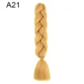 Golden synthetic jumbo braid hair extension for DIY braiding, dreadlocks and styling. - A21