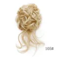 Chignon riccio sintetico scrunchie colore 105#, applicazione di capelli soffici per donne. - N. 105