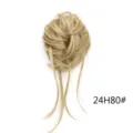 Chignon sintetico arruffato con lunghe ciocche, ciocca ondulata naturale per lo styling. - Colore 24H80#