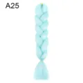 Light blue synthetic jumbo braiding hair extension braid wig for stylish hairstyles and crafts. - A25