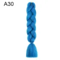 Synthetic blue hair braid extension wig piece for stylish styling and everyday wear. - A30