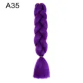 Purple jumbo braid wig synthetic hair extension for stylish hair braiding and styling needs. - A35