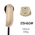Extension de queue de cheval raide synthétique, 14 pouces 100g 25H60# postiche pour femmes. - Couleur 25H60#