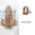 Klauw clip paardenstaart pruik lang golvend haar extensions voor vrouwen M25D# - Kleur M25D#