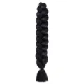 Black Jumbo Braid Hair Extension Synthetic Hair High Temperature Fiber 165g Variant - Natural Black