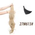 Lange gewellte synthetische Haarverlängerung Pferdeschwanz mit magischem Stab 32 Zoll - 27M613# Honigblond