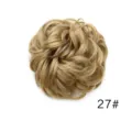 Chignon Capelli Sintetici Biondo 27# Tocco Raccolto Riccio Estensione per Capelli - 27#