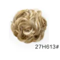 Chignon sintetico riccio scrunchie per capelli extension tonalità 27H613# termico - 27H613# Biondo Miele