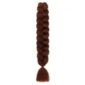 165g Jumbo Braid Hair Extension Reddish Brown Synthetic Hair Braiding for Daily Hip Hop - Copper Red