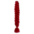 Red jumbo braid synthetic hair extension 165g for stylish hip-hop dreadlocks styling. - A12