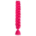 Vibrant hot pink synthetic jumbo braid hair extension, 165g long hip hop braiding wig. - A14