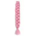 Pink jumbo braid synthetic hair extension for fashion styling, 165g thick afro braid. - A15