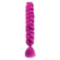 Synthetic jumbo braid hair extension 165g bright pink long dreadlocks hip hop wig for daily styling - A18