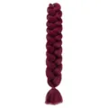 Burgundy jumbo braid synthetic hair extension for stylish afro hairstyles and braids. - A19