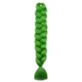 Green jumbo braid hair extension, 165g synthetic hair for box braids and hip hop style. - A26