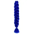 Synthetic jumbo braiding hair extension in vibrant blue color, 165g for stylish braids. - A29