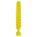 165g Jumbo Braid Synthetic Hair Extension Bright Yellow Hip Hop Wig Long Dreadlocks - A41