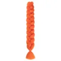 Bright orange jumbo braid synthetic hair extension, 165g high temperature hair piece. - A42