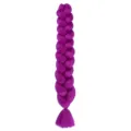 Synthetic jumbo braid hair extension purple color box braids crochet hair for styling. - Style A43